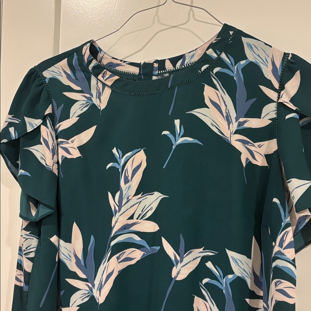 41 Hawthorn Womens Short Sleeve Blouse 1x - Picture 3 of 8